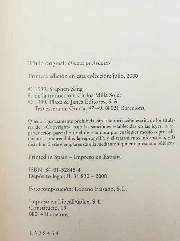 Corazones en la Atlántida