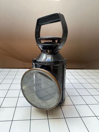 Farol antiguo de tren (negro)
