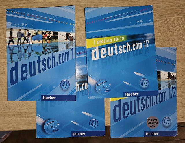 Deutsch.com A1 libros de ejercicios y de alumno.