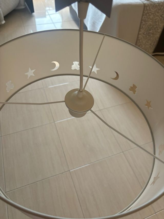 Lámpara infantil estrella gris