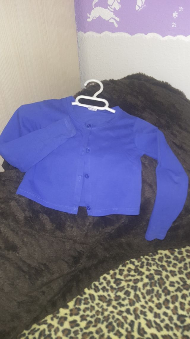 Vestido fiesta niña y chaqueta punto