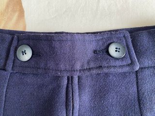 Falda mini de paño azul