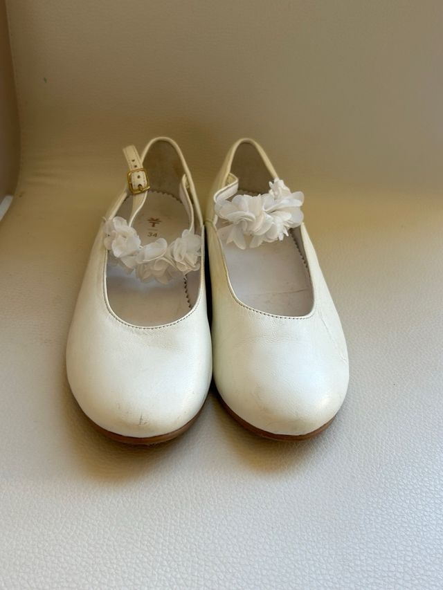 Zapatos blancos niña, perfectos primera comunión