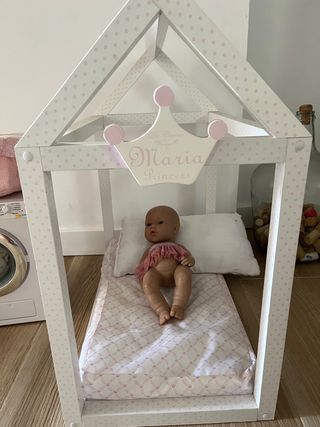 Cuna y lavadora de juguete