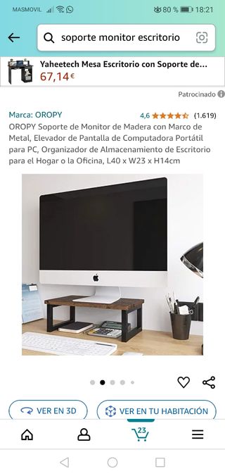 Soporte elevador Monitor, impresora