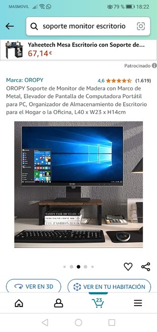 Soporte elevador Monitor, impresora