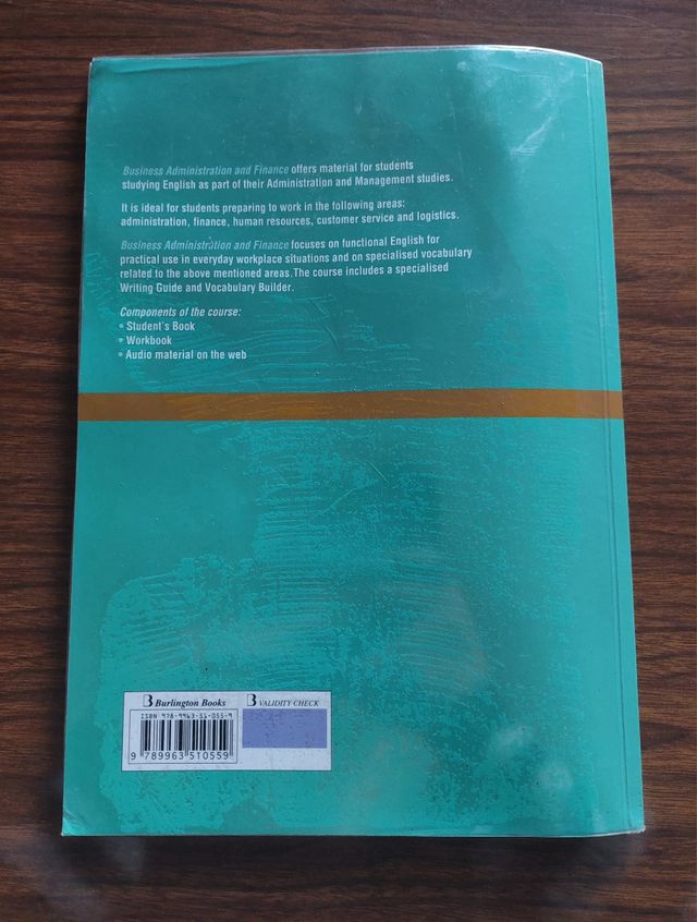 Libro BUSINESS ADMINISTRATION & FINANCE