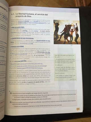 Libro Religión 1 ESO. Editorial edebé
