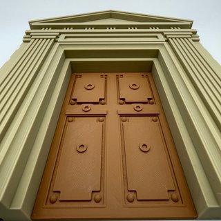 Playmobil en 3D Gran puerta romana timpano steck