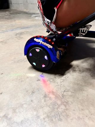 Howerboard azul con silla y luz led