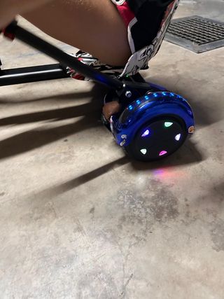 Howerboard azul con silla y luz led