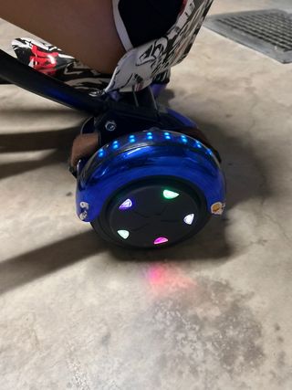 Howerboard azul con silla y luz led