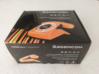 Teléfono fijo inalámbrico retro