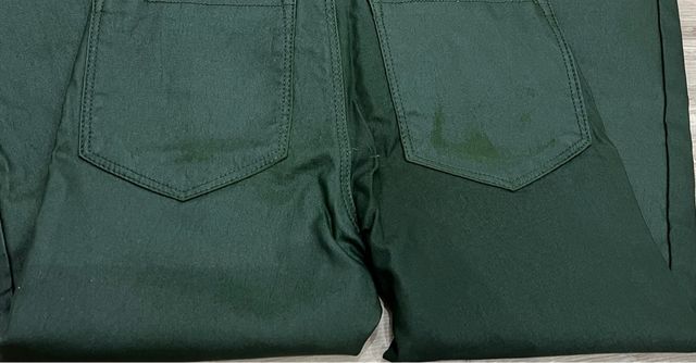 Pantalón cuero verde Stradivarius