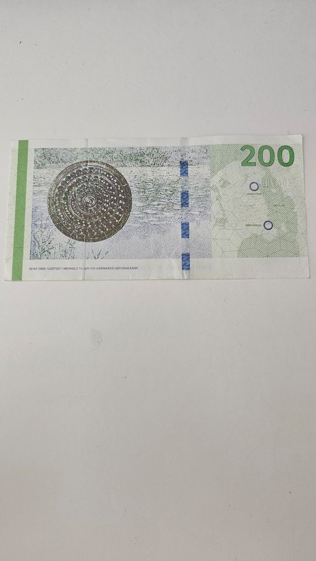 Billete Dinamarca 200 coronas