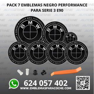 Pack emblemas BMW Negro Perf. para Serie 3 E90