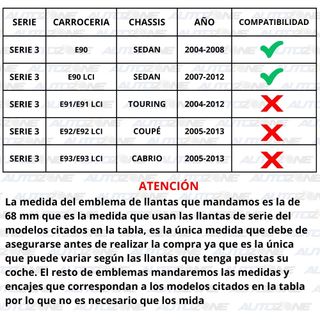 Pack emblemas BMW Negro Perf. para Serie 3 E90