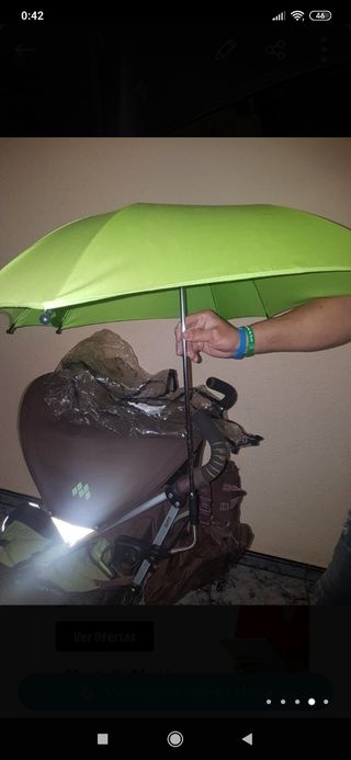 Carrito Maclaren seminuevo paraguas bolsa y saco