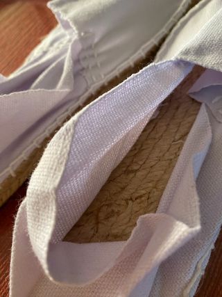 Zapatillas alpargatas blancas talla 37