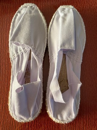 Zapatillas alpargatas blancas talla 37