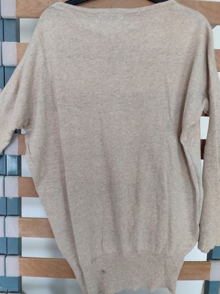 Jersey fino marrón claro.Talla S