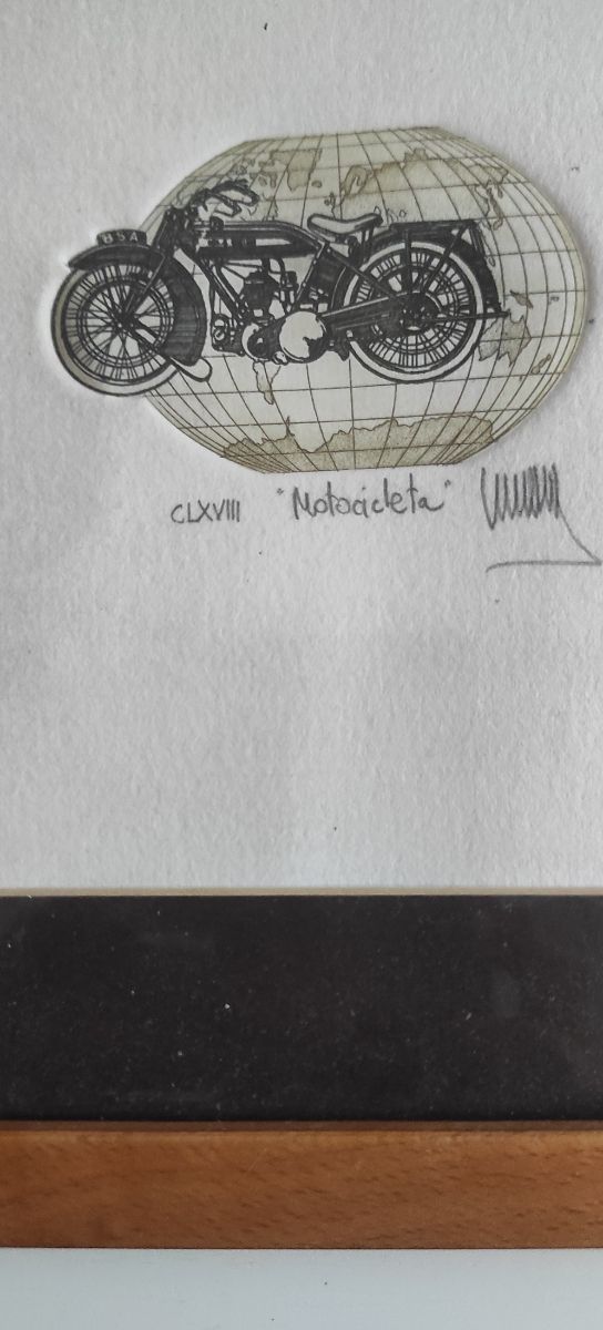 Marco madera con lamina