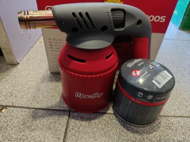 ✅ Maçarico a Gás com Isqueiro + OFERTA!