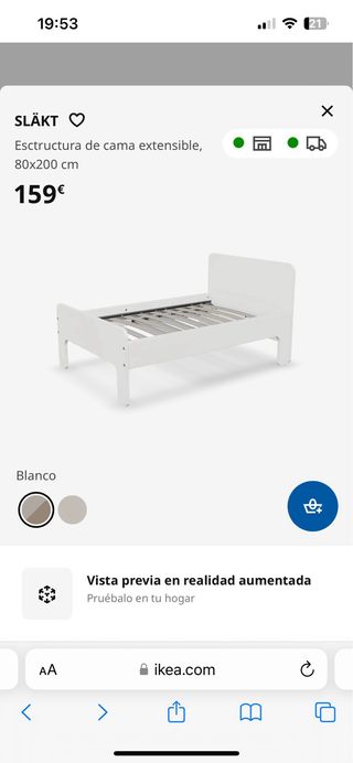 Cama SUNDVIK Ikea extensible