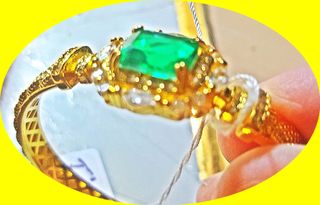 LAMINADO ORO 18 KILATES  ESMERALDA