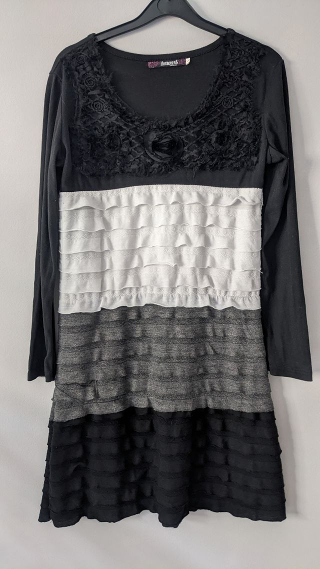 Vestido con pliegues