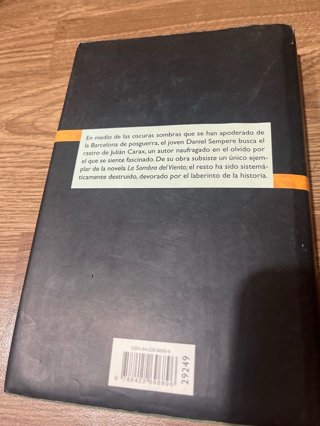La sombra del viento, Carlos Ruiz Zafón