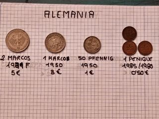Monedas antiguas Alemania