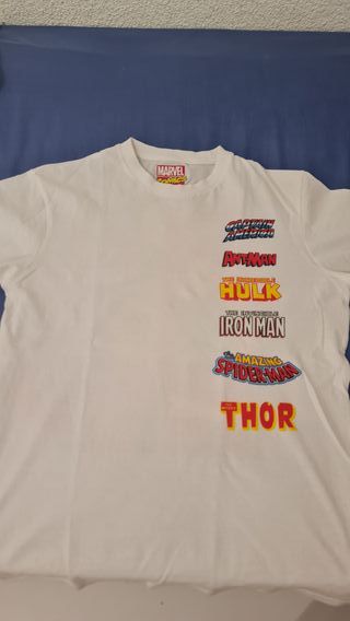 Camiseta blanca Avengers Marvel Comics