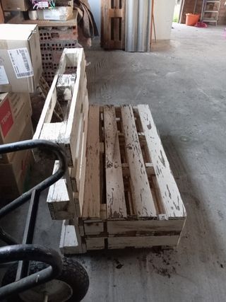 Sillones palets con fundas