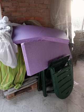 Sillones palets con fundas