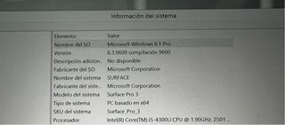 PC PORTATIL SURFACE PRO 3