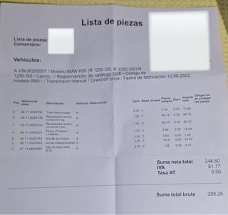 Reposapies delanteros moto BMW R 1250GS