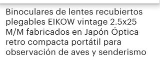 Prismáticos plegable Marca EIKOW