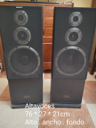Amplificador y altavoces Sony