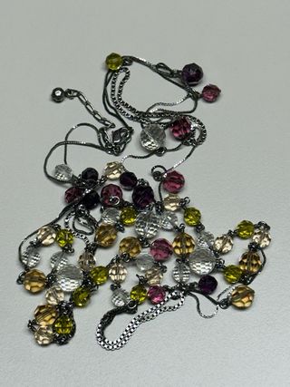 Collana lunga cristalli swarovski 