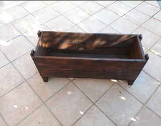 Fioriera vintage colore noce scuro