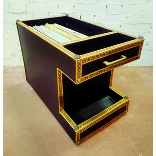 Mueble carro para vinilos