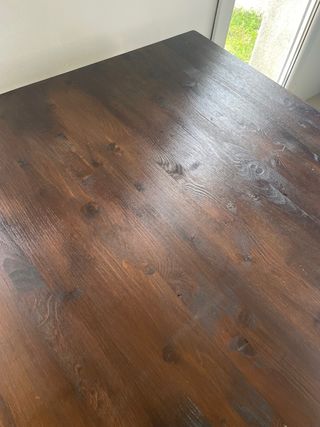 conjunto mesa comedor y bancos