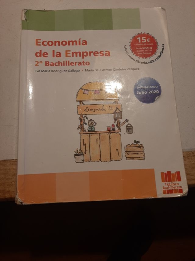 Libro Economia Empresa 2 bachillerato