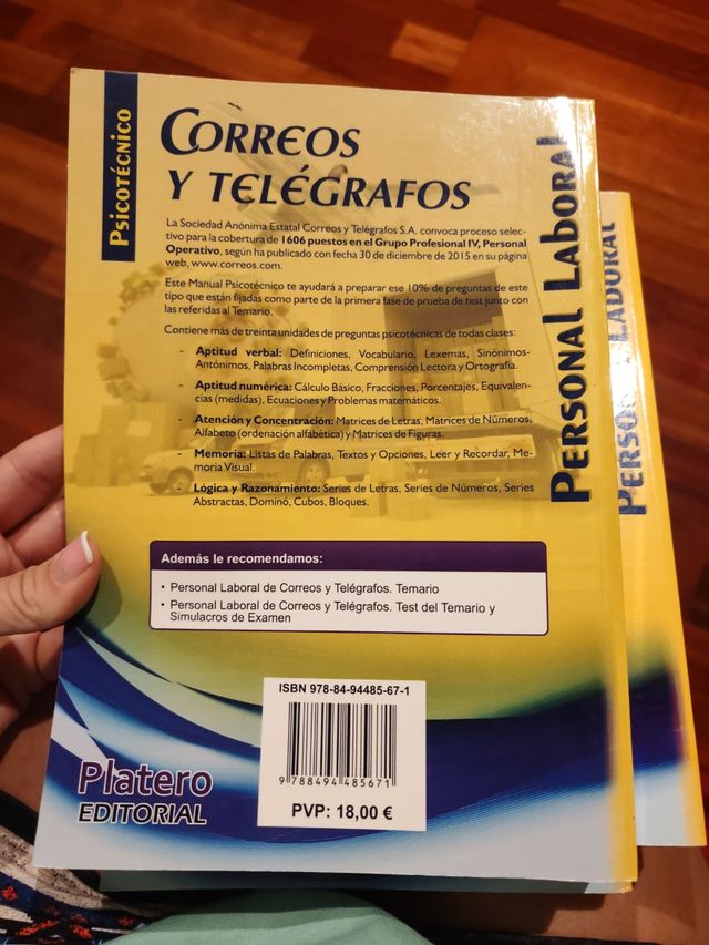 Temario oposiciones correos 