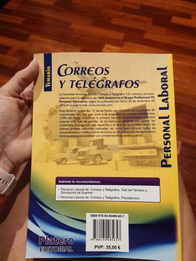 Temario oposiciones correos 