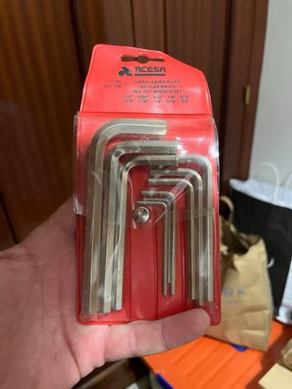 Juego allen pulgada