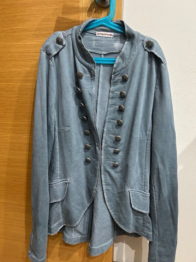 Chaqueta tipo militar azul