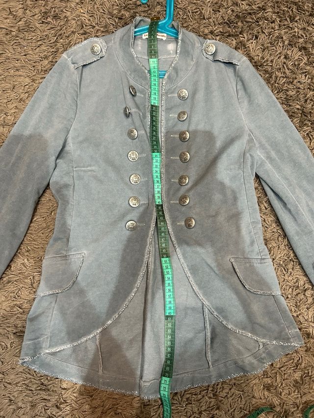 Chaqueta tipo militar azul