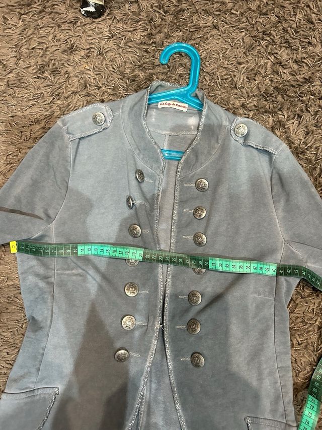 Chaqueta tipo militar azul